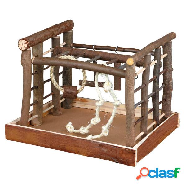TRIXIE Parco Giochi Uccelli Natural Living 35x29x25 cm Legno
