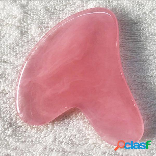 Tavola Gua Sha in cera dapi in resina a forma geometrica