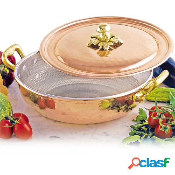 Tegame Alto rotondo con Coperchio diametro 28xh 8 cm - 4,30