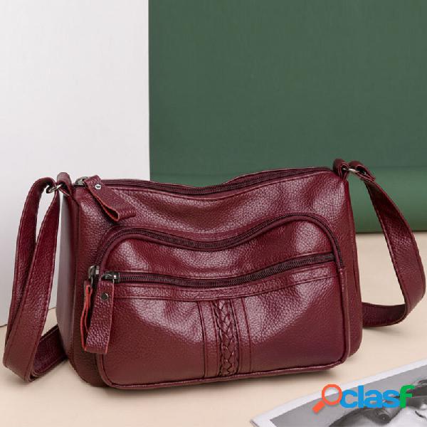 Tracolla grande capacità donna Borsa Spalla retrò
