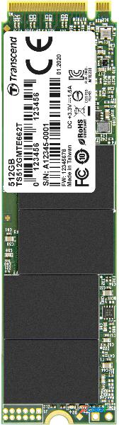 Transcend MTE662T 512 GB SSD interno NVMe/PCIe M.2 PCIe NVMe