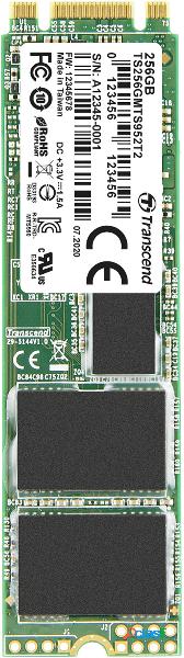Transcend MTS952T2 256 GB SSD interno NVMe/PCIe M.2 M.2 SATA