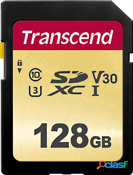 Transcend Premium 500S Scheda SDXC 128 GB Class 10, UHS-I,