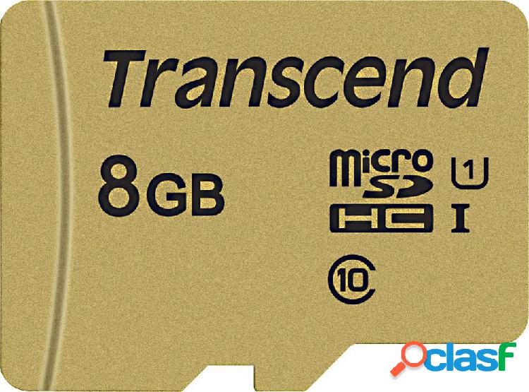 Transcend Premium 500S Scheda microSDHC 8 GB Class 10,