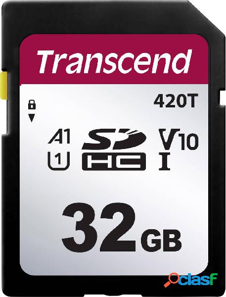 Transcend TS32GSDC420T Scheda SD 32 GB v30 Video Speed Class