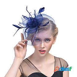 Tulle / Pelle fascinators con 1 Matrimonio / Occasioni