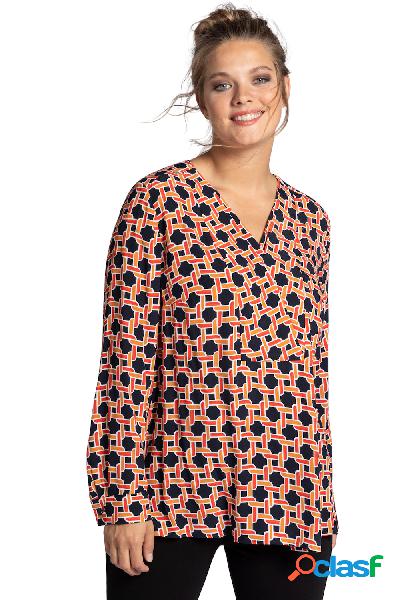 Tunica, design grafico, maniche lunghe, selection, Donna,
