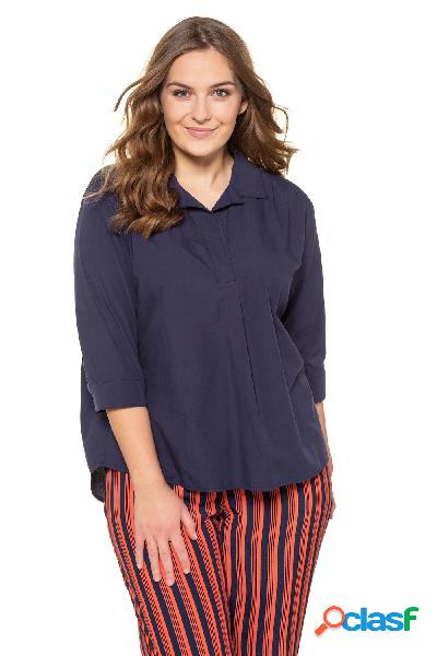 Tunica, oversize, colletto aperto, cotone biologico, Donna,