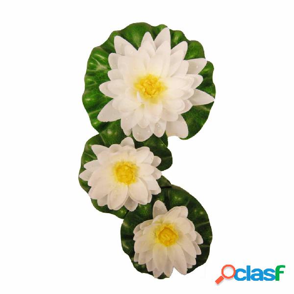 Ubbink Set di Ninfee Decorative 3 pz Bianco
