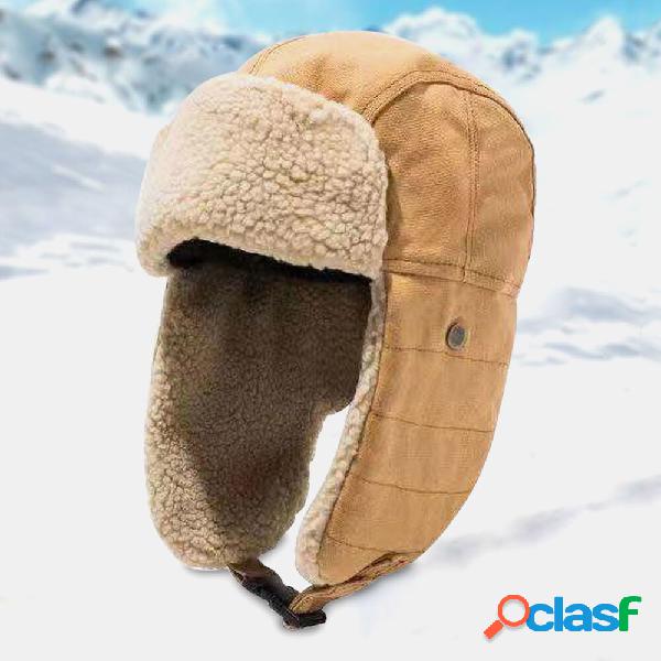 Unisex Inverno Caldo Orecchio Protezione Trapper Cappello