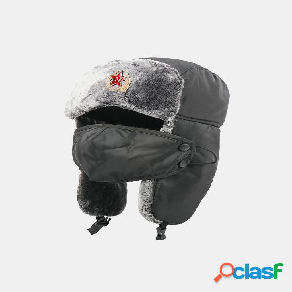 Uomini Dacron Peluche Addensare Solido Distintivo Sovietico