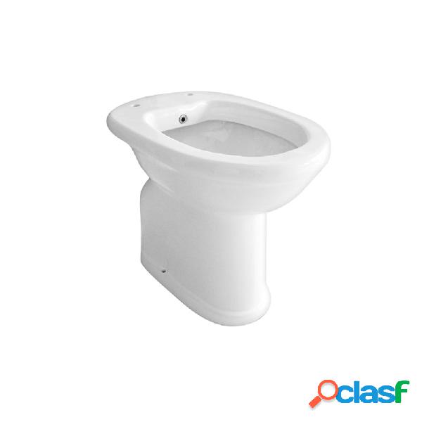 Vaso bidet chiuso con erogatore e scarico a pavimento adatto