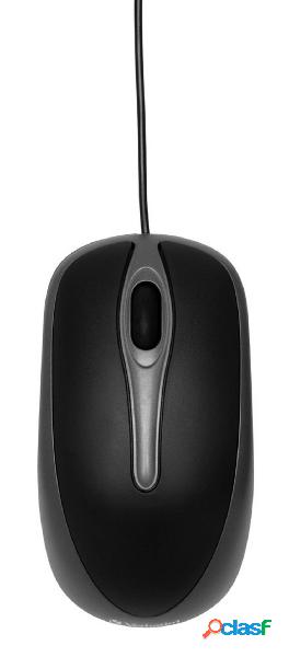 Verbatim Optical Mouse USB Ottico Nero 3 Tasti 1000 dpi