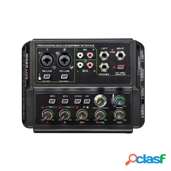 Wenyanwen D4 LIVE 4 Channel Audio Mixer Interface Scheda
