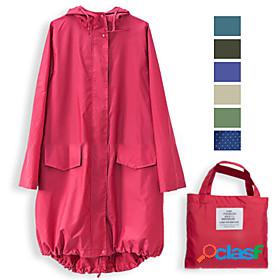 Womens Autumn / Fall Spring Summer Rain Poncho Waterproof