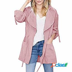 Womens Coat Fall Spring Summer Causal Daily Wear Vacation
