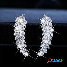 Womens Earrings AAA Cubic Zirconia Floral Theme Tree of Life