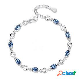 Womens Geometrical Chain Bracelet Fashion Heart Alloy