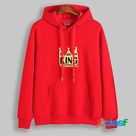 Womens Graphic Scenery Text Hoodie Pullover Front Pocket