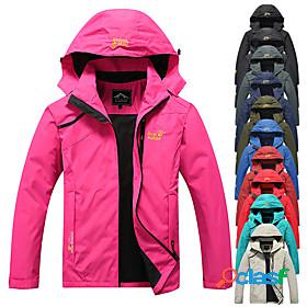 Womens Hiking Windbreaker Hiking Softshell Jacket Summer