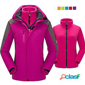 Womens Hoodie Jacket Hiking Jacket Hiking 3-in-1 Jackets