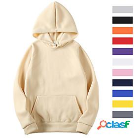 Womens Mens Long Sleeve Hoodie Sweatshirt Top Athleisure