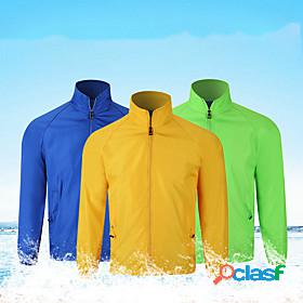 Womens Mens Running Track Jacket Windbreaker Full Zip