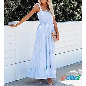 Womens Midi Dress Shift Dress Blushing Pink Sky Blue
