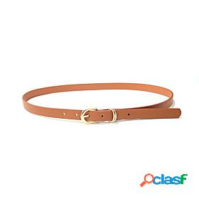 Womens Waist Belt Black Brown Daily Date Dress Belt Solid