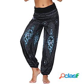 Womens Yoga Pants Harem Bloomers Bottoms Quick Dry Bohemian