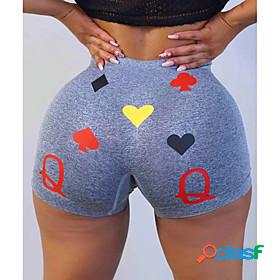 Womens Yoga Shorts Shorts Bottoms Fashion Tummy Control Butt