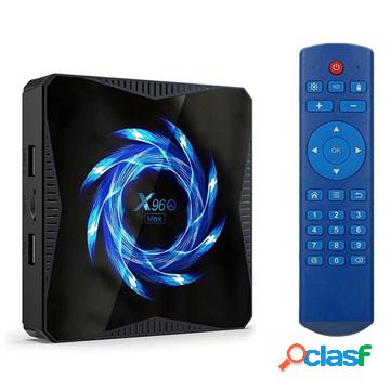 X96Q Max Smart Android TV Box 10 con orologio - 4 GB di RAM,
