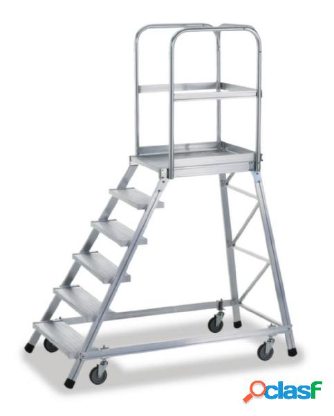 ZARGES 41974 Alluminio Scaletta con pedana Mobile 38.4 kg