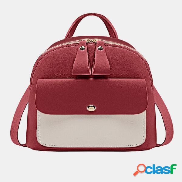 Zaino multifunzione da donna in ecopelle moda casual mini