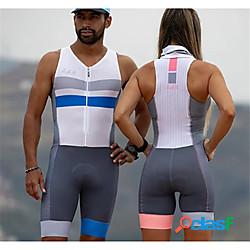 maglia da ciclismo senza maniche con pantaloncini triathlon