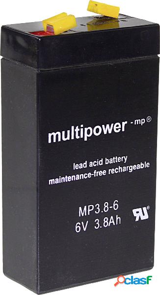 multipower MP3,8-6 A96325 Batteria al piombo 6 V 3.8 Ah