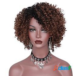 parrucche marroni per le donne parrucche sintetiche afro