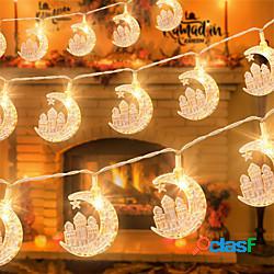 ramadan eid luci 2 pz 1.5 m 10 led luna castello ha condotto