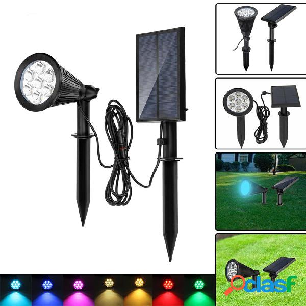 solare 7 LED Colore cangiante Luce spot Giardino da giardino