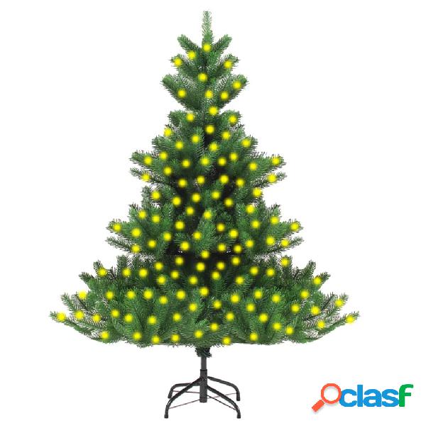 vidaXL Albero di Natale Artificiale Abete Nordmann con LED