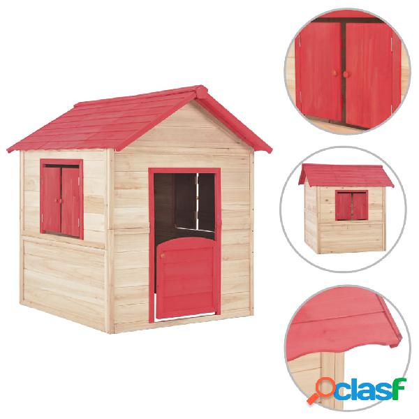 vidaXL Casetta dei Giochi per Bambini in Legno di Abete