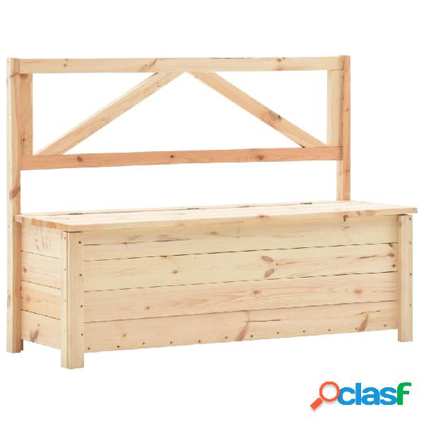 vidaXL Cassapanca 120 cm Legno Massello di Pino