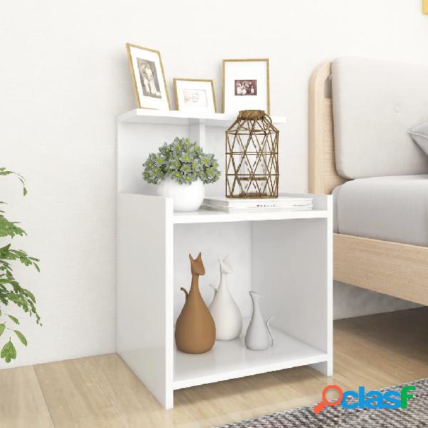 vidaXL Comodino Bianco 40x35x60 cm in Truciolato