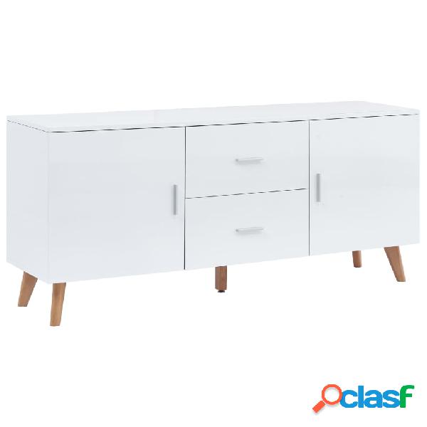 vidaXL Credenza Bianca 160x40x70 cm in MDF