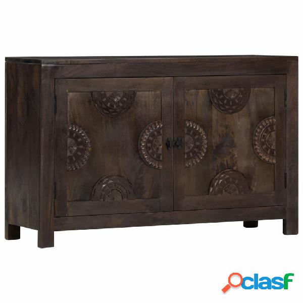 vidaXL Credenza Intagliata 110x35x70cm in Legno Massello di