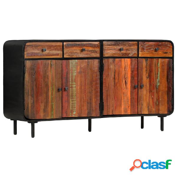 vidaXL Credenza in Legno Massello di Recupero 140x35x76 cm