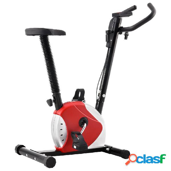 vidaXL Cyclette Ellittica con Cinghia di Resistenza Rossa