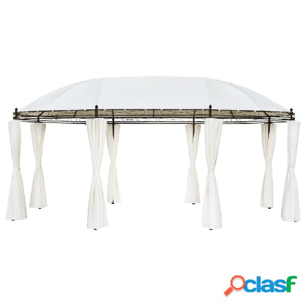 vidaXL Gazebo Bianco Crema 530x350x265 cm