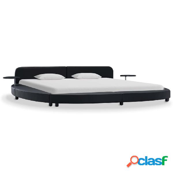 vidaXL Giroletto Nero in Similpelle 180x200 cm