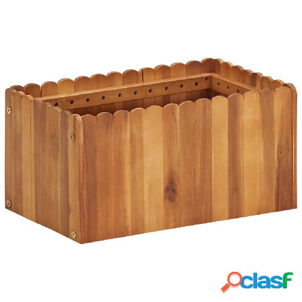 vidaXL Letto Rialzato da Giardino 50x30x25 cm Legno Massello